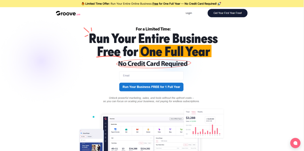 GrooveFunnels funnel and sales platform
