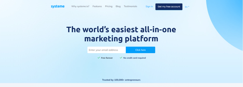 Systeme all-in-one marketing platform
