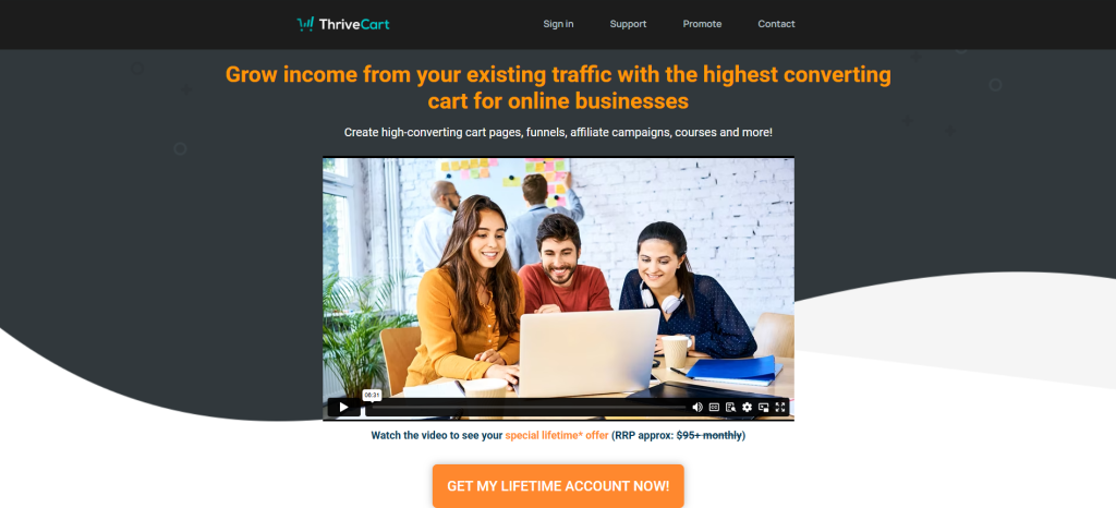 ThriveCart checkout and funnel optimization tool

