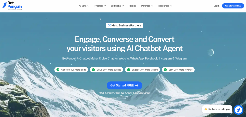 BotPenguin – Best for Small Businesses & Startups
